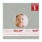 Light Grey Suede Mat Board for 20x20 Frames - Circle Opening for 8x8 Photos